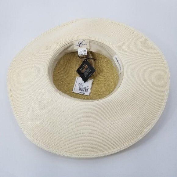 Floppy Wide Brim Sun Hat Braided Cottage Coastal Boho Beach Resort Summer 3 - Picture 3 of 9